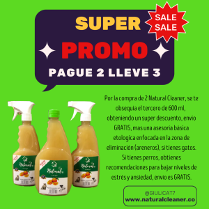 Super Promo - 3x2 Natural Cleaner 500 ml - Get the 3rd for free 600 ml